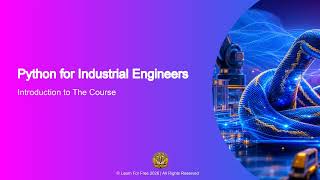 Python for Industrial Engineers | 01A