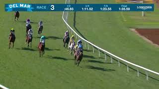 Resolve wins race 3 at Del Mar 11/3/24