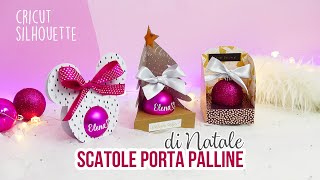 3 SCATOLINE PORTA PALLINE - Cricut e Silhouette