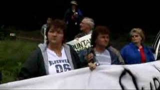 Protests outside of Marsh Fork elementary, West Virginia