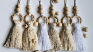 DIY : Macrame knot/ macrame car charms rearview mirror