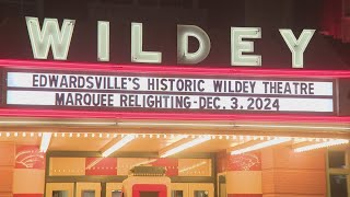 New marquee lit at Widley Theatre in Edwardsville