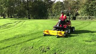 Shibaura CM374 Mowing with Muthing Flail