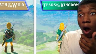 Zelda Tears of the Kingdom VS Breath of the Wild | Graphics & Framerate Comparison REACTION