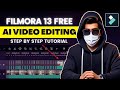 filmora 13 Ai FREE Video Editing tutorial || how to use Filmora free