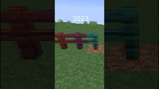 Minecraft 2012-2023 #shorts #nostalgia