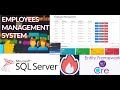 .NET Core Employees Management System|| Create ASP.NET Core Web Application With SQL Server Database