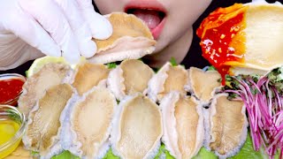 ASMR RAW ABALONE 전복회 리얼사운드 먹방 EATING SOUND MUKBANG