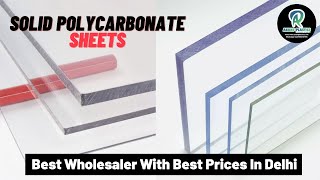 Best Solid Polycarbonate Sheet Wholesaler/Dealer in Delhi(India)| Roofing| Price | Thickness | Size.