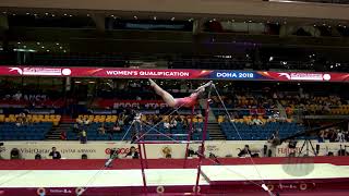 YILMAZ Tutya (TUR) - 2018 Artistic Worlds, Doha (QAT) - Qualifications Uneven Bars