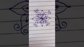 5×1 Dot's rangoli design muggulu small rangoli design