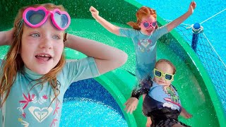 Adley & Niko KiDS VACATiON!!  Water Slides and Swimming all day! Playing in the new Disney Kid Club!