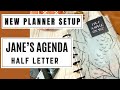 *NEW SIZE* HALF LETTER PLANNER SETUP / JANE'S AGENDA