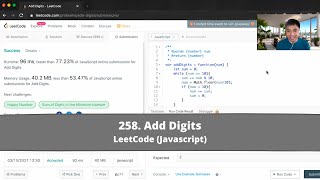 How to Solve "258 Add Digits" on LeetCode? - Javascript