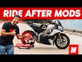 A WORLD of DIFFERENCE! Ride after FIRST Mods! Motomillion Tuono V4 1100 Factory