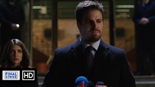 Oliver Publicly Disavows The Green Arrow Scene | Arrow 5x15