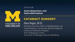 Hydrodissection and Hydrodelineation  Cataract surgery