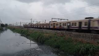 Churchgate Bound Fast Bombardier EMU Past Capital Mall