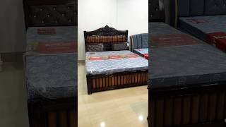 Modern Uniquely Designed Segun Wood Carving Pillar Bed with Side Palla for Convenience. ☎️9435386963