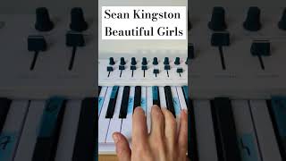 Sean Kingston - Beautiful Girls - EASY Piano Tutorial #seankingston #piano #shorts