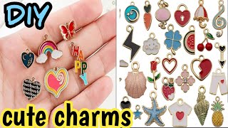 DIY homemade cute charms/how to make cute charms at home easy/diy charm bracelets #diy #homemade