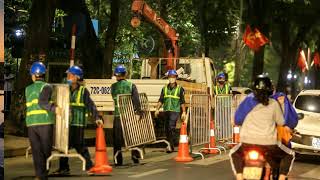 Đêm trắng của công nhân cải tạo hồ Hoàn Kiếm✔