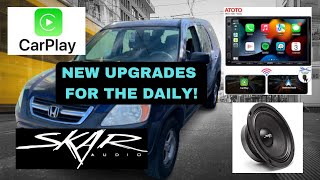 UPGRADING MY DAILY DRIVER'S SOUND SYSTEM! (Installing Apple Car Play in a 2002 Honda CRV)!