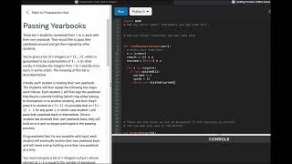 Meta General Engineer Interview Prep - Arrays - Passing Yearbooks - Python