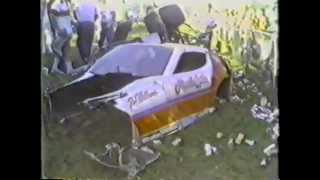 86 KCIR Summer Nationals  Tim Williams crash