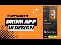 Drink App UI Template - Single Product Screen | HTML CSS BOOTSTRAP Speed Coding