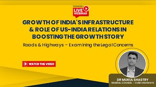 #TaxmannWebinar | Growth of India's Infrastructure & Role of US-India Relations in the Growth Story