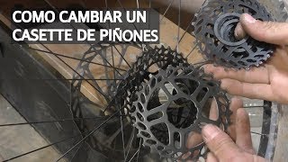 Cómo Montar y Desmontar un Casette de Piñones Tipo Shimano para Cambiar, Limpiar o Reparar!