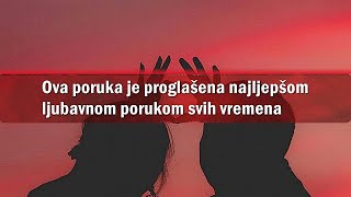 Ova poruka je proglašena najljepšom ljubavnom porukom svih vremena