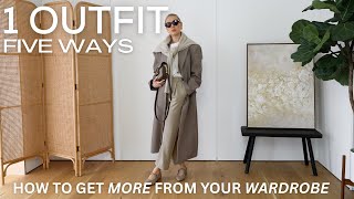 HOW ONE BASE OUTFIT CAN TAKE YOU TO 5 DIFFERENT OCCASIONS | WARDROBE STAPLES