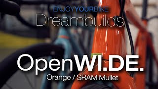 OPEN WI.DE Dreambuild: Gravelbike Orange, SRAM Force AXS Mullet, DT Swiss GR1600