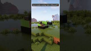Minecraft: WORKING Tank  | #shorts