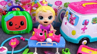 18 Minutes Satisfying Unboxing Pinkfong Doctor First Aid Set,  Ambulance Toys ASMR|Fun Toys Unboxing