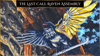 Watch Me Assemble This Fused Applique Raven - The Last Call by Kestrel Michaud