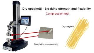Compression test performed by TA1 food texture analyzer