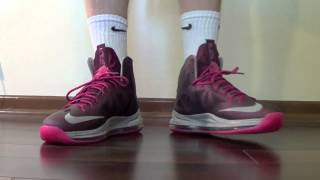 Nike LeBron X Crown Jewel/Fireberry ON FOOT