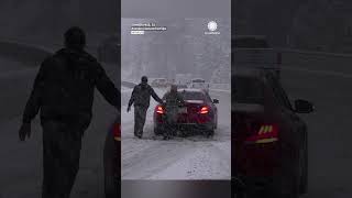 Blinding Snow Triggers Dozens of Crashes Near Donner Pass