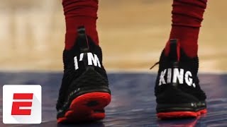 LeBron James lets his sneakers do the talking | ESPN