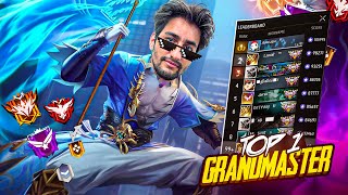 🔴[Live] Grandmaster Push 👑 Season 42 🔥 Top 1 Coming🗿Serious Grandmaster Pushing😡-Garena Free Fire !!