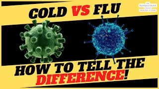 Cold VS Flu Symptoms - How to tell the Difference! 😷 🤒