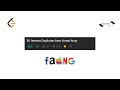 26 Remove Duplicates from Sorted Array | Leetcode 26 | Solution | Java | Array | Two Pointer