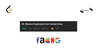 26 Remove Duplicates from Sorted Array | Leetcode 26 | Solution | Java | Array | Two Pointer
