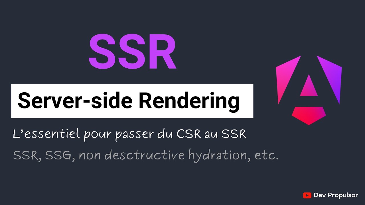 Angular Server Side Rendering Ssr Youtube