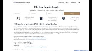 Michigan Inmate Search (Lookup Prison Records / Jail Rooster Free By Name)