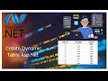 Create DataTable and bind to gridview in asp. net dynamically