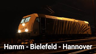 Lokzug von Hamm Rbf nach Hannover Hbf über Gütersloh Hbf, Bielefeld Hbf, Herford, Löhne und Minden